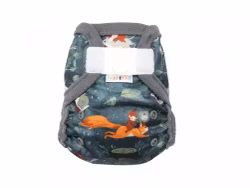 Breberky PUL-skal med dubbla resår - Nyfödd - Kardborre, Julmotiv