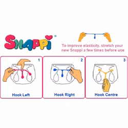 Snappi blöjfästare stl 1