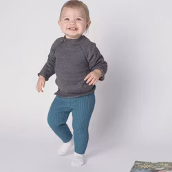 Reiff - Tjocka ribbade leggings i merinoull