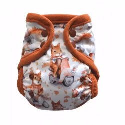 Breberky PUL-skal med dubbla resår - Nyfödd - Knappar