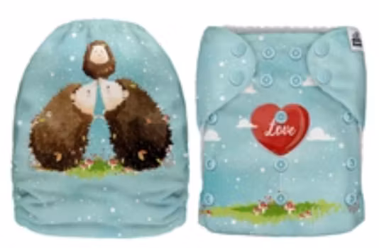 Mama Koala - Pocket 1.0 m velour utsida - minkyfleece