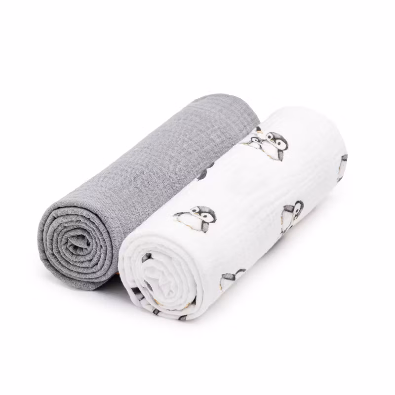 T-Tomi - Vikblöjor i eko bomulls muslin, 2-pack