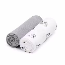 T-Tomi - Vikblöjor i eko bomulls muslin, 2-pack