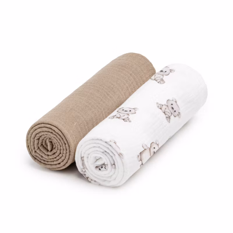 T-Tomi - Vikblöjor i eko bomulls muslin, 2-pack