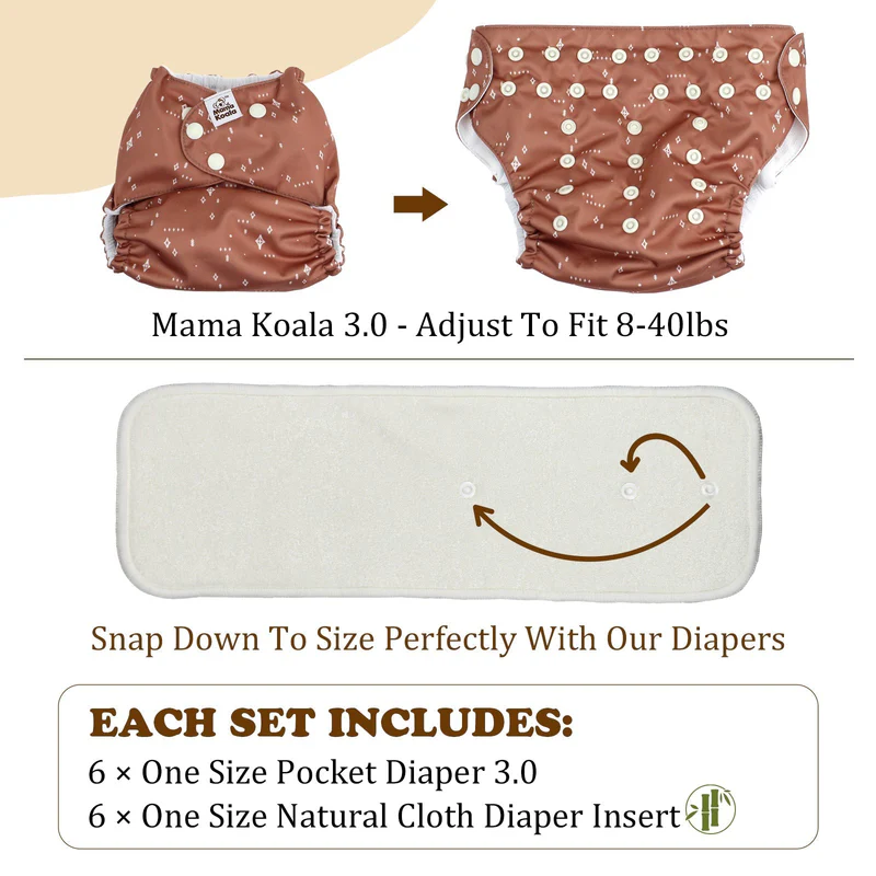 Mama Koala - 6-pack pocket m. inlägg