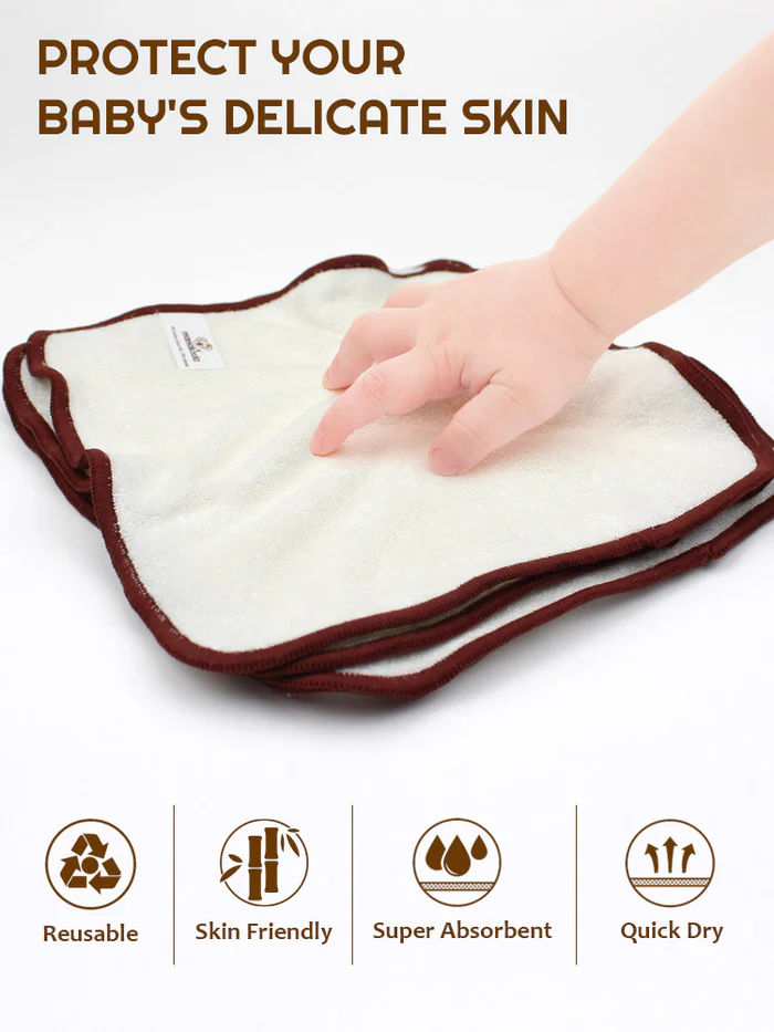 MamaKoala - 10 p tvättlappar inkl liten pod