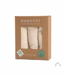 Popolini - Oblekta vikblöjor i eko. bomull, 3-pack