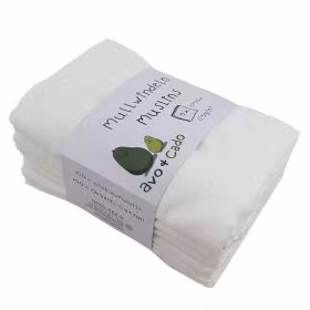 Avo&Cado Vikblöjor 70*70, 5-pack vita