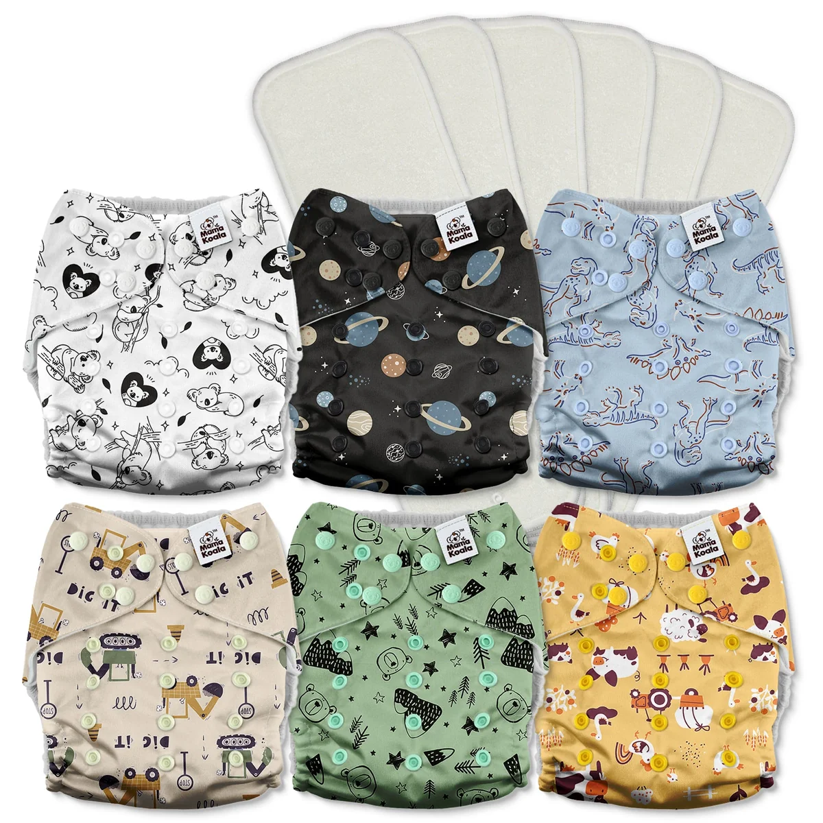 Mama Koala - 6-pack pocket m. inlägg