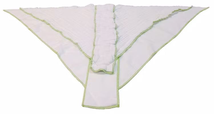 Pupus-Vikblöja, sydd i Origamivikning,