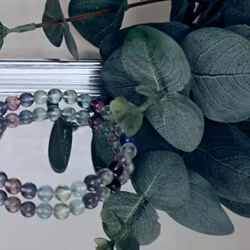Flouritarmband pärlor