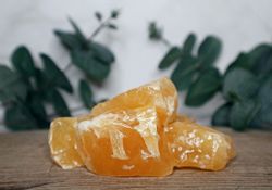 Rå Orange Kalcit