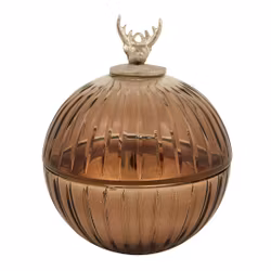 KAMPANJE Holmen Glassbolle m/lokk i brun