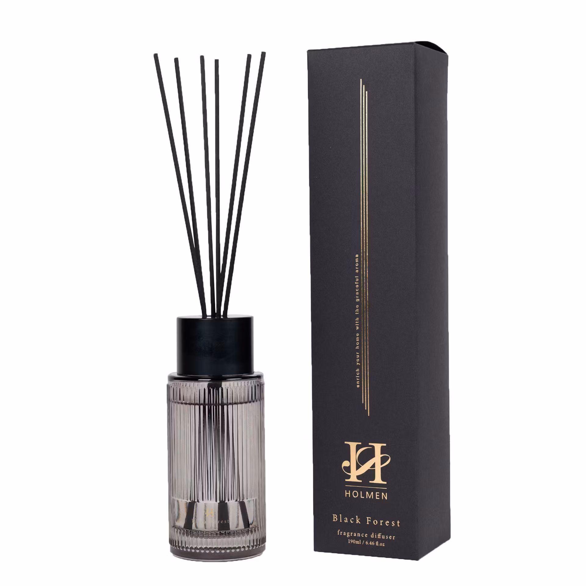Holmen duftpinner – Svart black forest