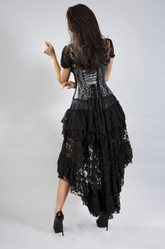 Helena underbystkorsett silver