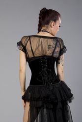 Gypsy topp svart mesh