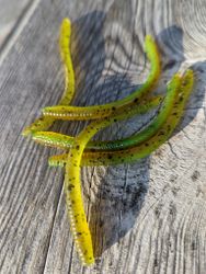 Green Pumpkin Chart - Finesse Worm 10cm