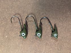 Green Pumpkin Glow - Swimhead 5/0 2pkt