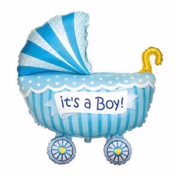 Baby Shower Folieballong Barnvagn (It’s a Boy)