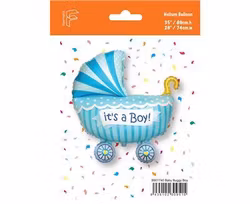 Baby Shower Folieballong Barnvagn (It’s a Boy)
