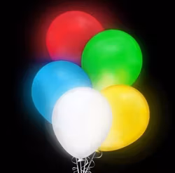 Lyssande LED-Ballonger 5-pack Flerfärgad