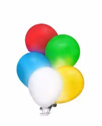 Lyssande LED-Ballonger 5-pack Flerfärgad