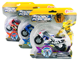 Robo Forces 2-i-1 Transformerande Sport Motorcykel