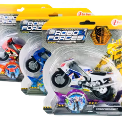 Robo Forces 2-i-1 Transformerande Sport Motorcykel
