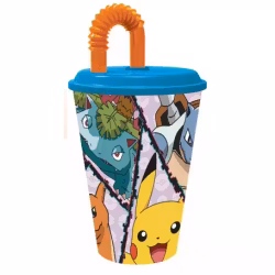 Pokémon Mugg med Sugrör 430ml