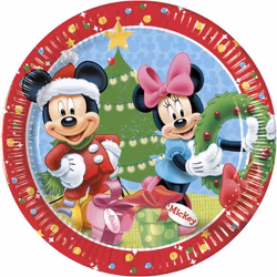 Disney Mickey Christmas 8 Papperstallrikar