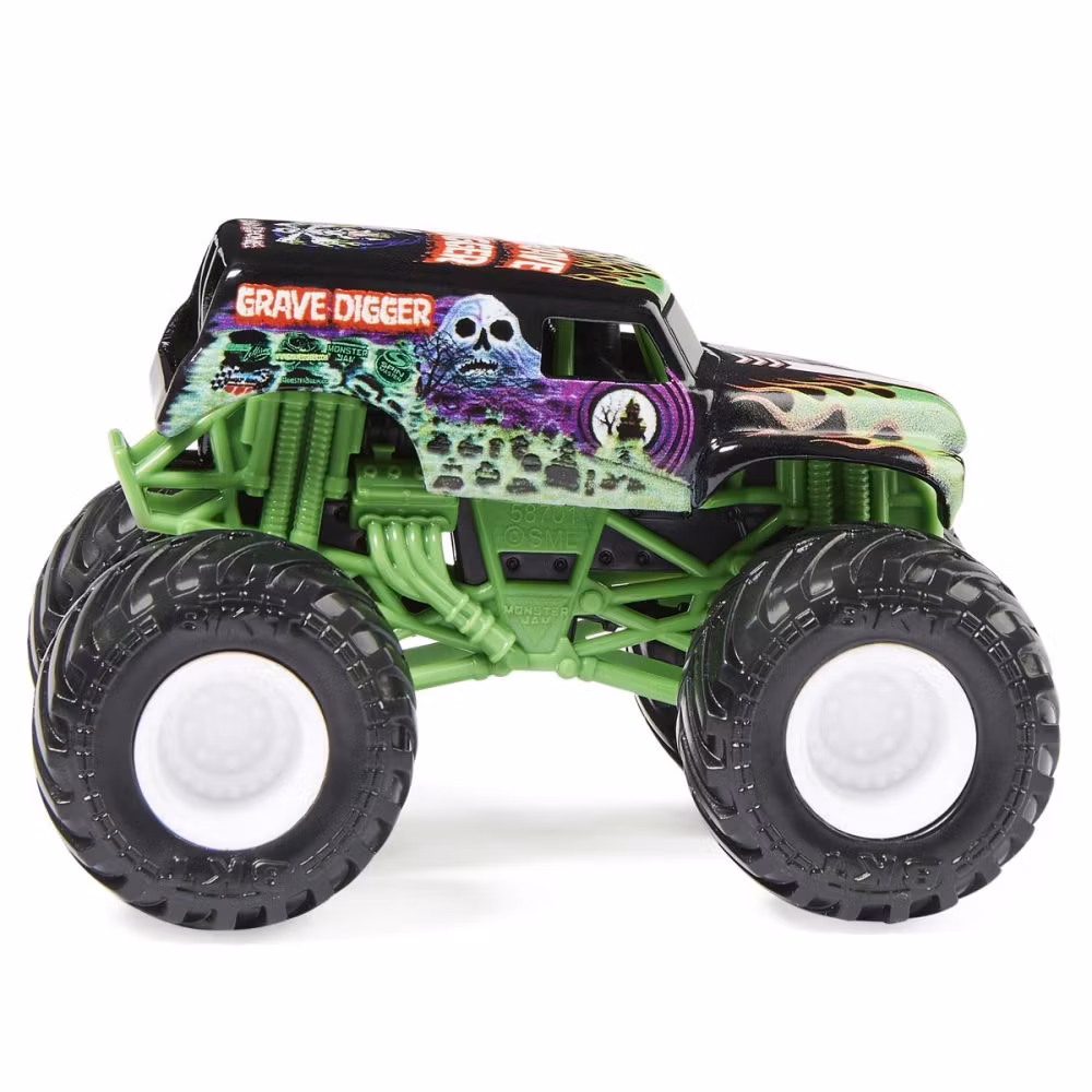Monster Jam 2 pack - Grave Digger vs Higher, 1:64