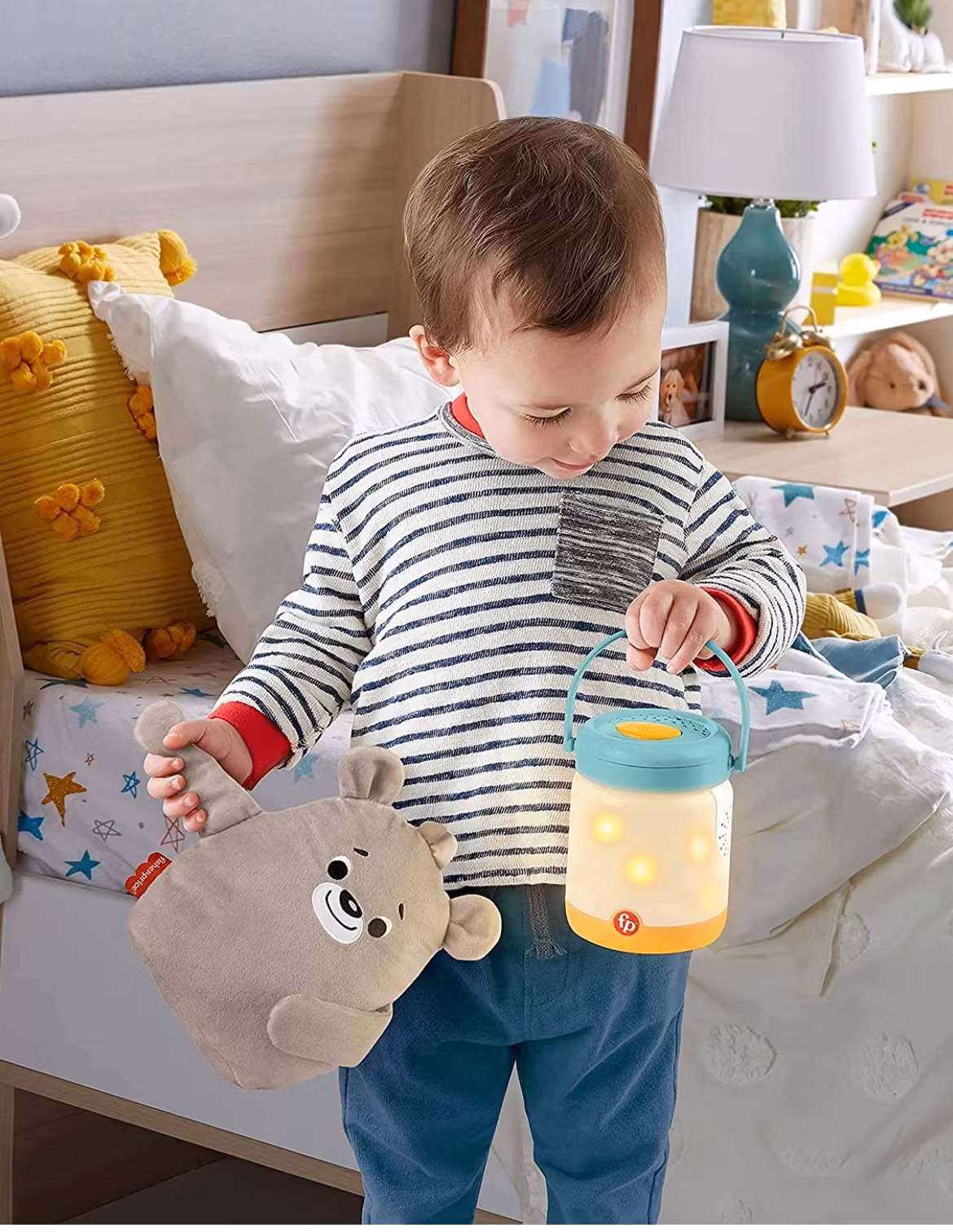 Fisher Price 3in1  - Nalle med Eldflugor och Speldosa