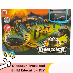DIY Batteridriven Dinosaur Racerbana 49-delar