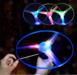 Flygande Tefat med LED-belysning
