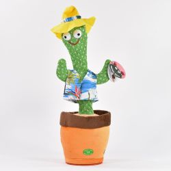 Interaktiv Dansande Kaktus med Hawaii Skjorta och Hatt