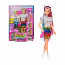 Barbie Leopard Rainbow Hair Doll