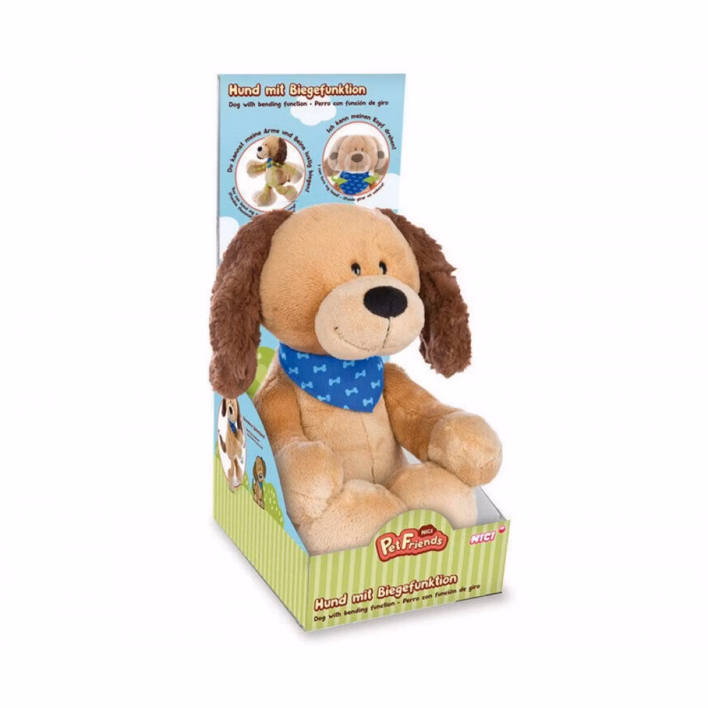 Mjukisdjur Nici Pet Friends Hund 30cm med Rörliga Funktioner
