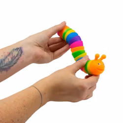 Färgglad Stor Wiggle Caterpillar