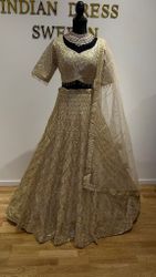 lehenga gold/sliver