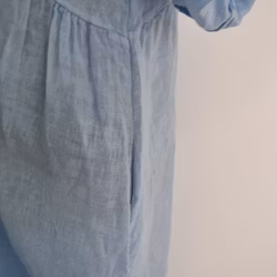 ANDRASORTERING Linneklänning med Fickor CIELO S/M