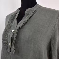ANDRASORTERING Linneklänning Krås MILITARE L/XL