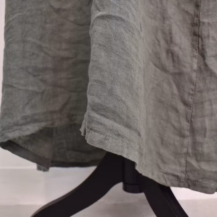 ANDRASORTERING Linneklänning Krås MILITARE L/XL