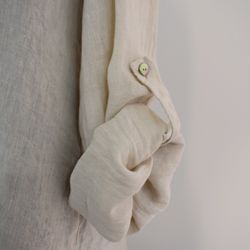 ANDRASORTERING Linneblus med Krås BEIGE