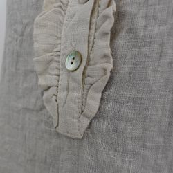 ANDRASORTERING Linneblus med Krås BEIGE