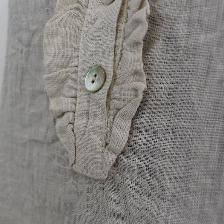 ANDRASORTERING Linneblus med Krås BEIGE