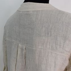 ANDRASORTERING Linneblus med Krås BEIGE