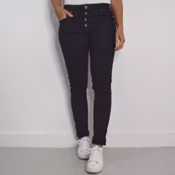 ANDRASORTERING Jeans med Knappar SVART Storlek M (38) - 3D Denim