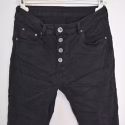 ANDRASORTERING Jeans med Knappar SVART Storlek M (38) - 3D Denim