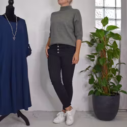 ANDRASORTERING Jeans med Knappar SVART Storlek M (38) - 3D Denim
