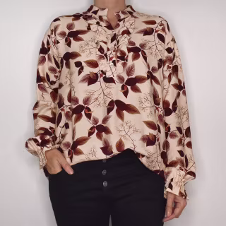 ANDRASORTERING Blus Krås Joceline BEIGE S/M - Marta du Chateau